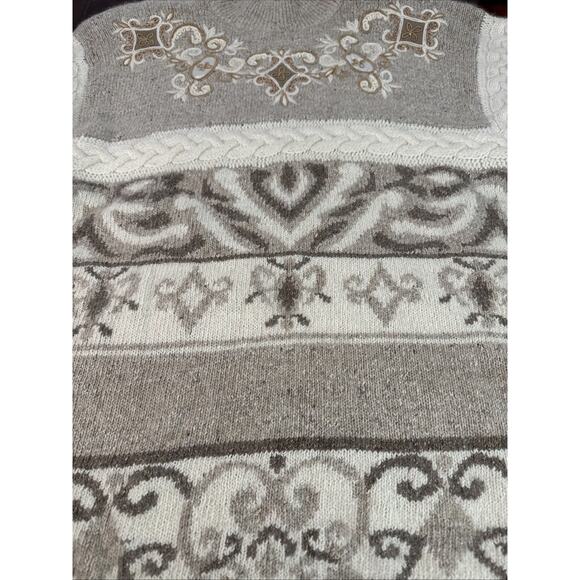 Vintage 1991 Sz L Silk Angora Blend With Shoulder Pads Rare Art To Wear Boho - Picture 10 of 16